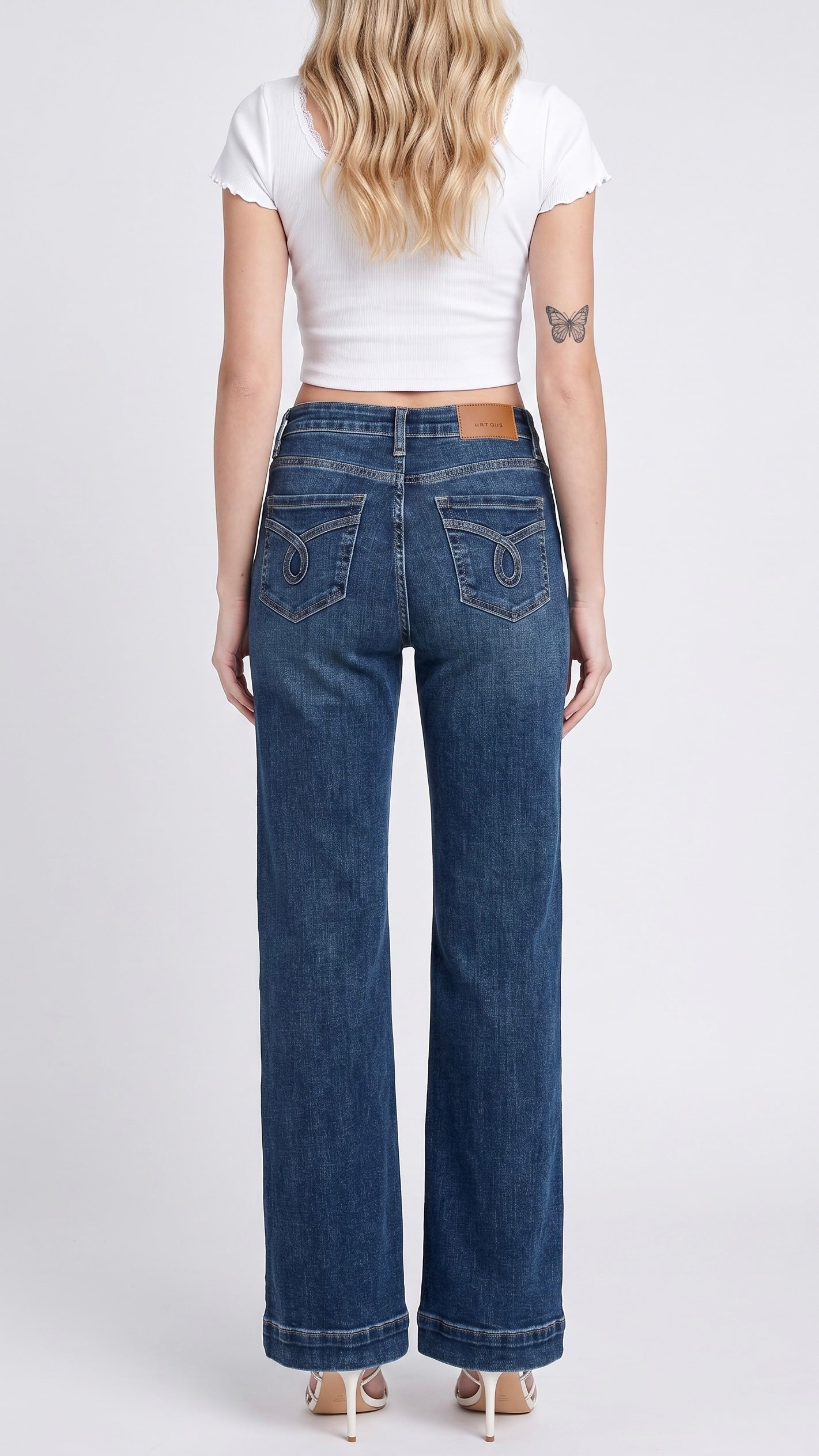 Josephine "Tummy Control" High Rise Relaxed Flare Jeans