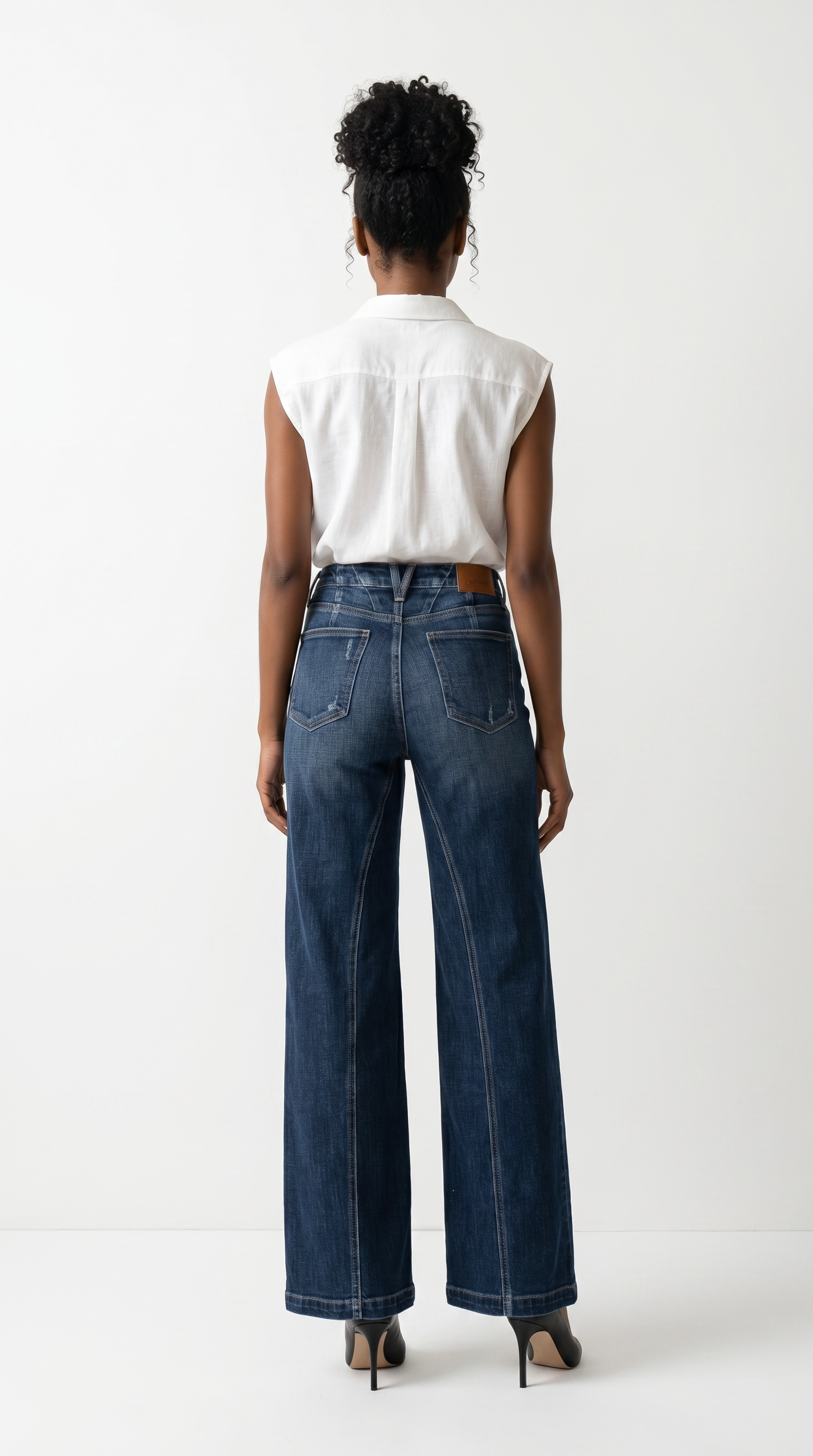 Hybrid Ultra Stretch High Rise Relaxed Flare Jeans