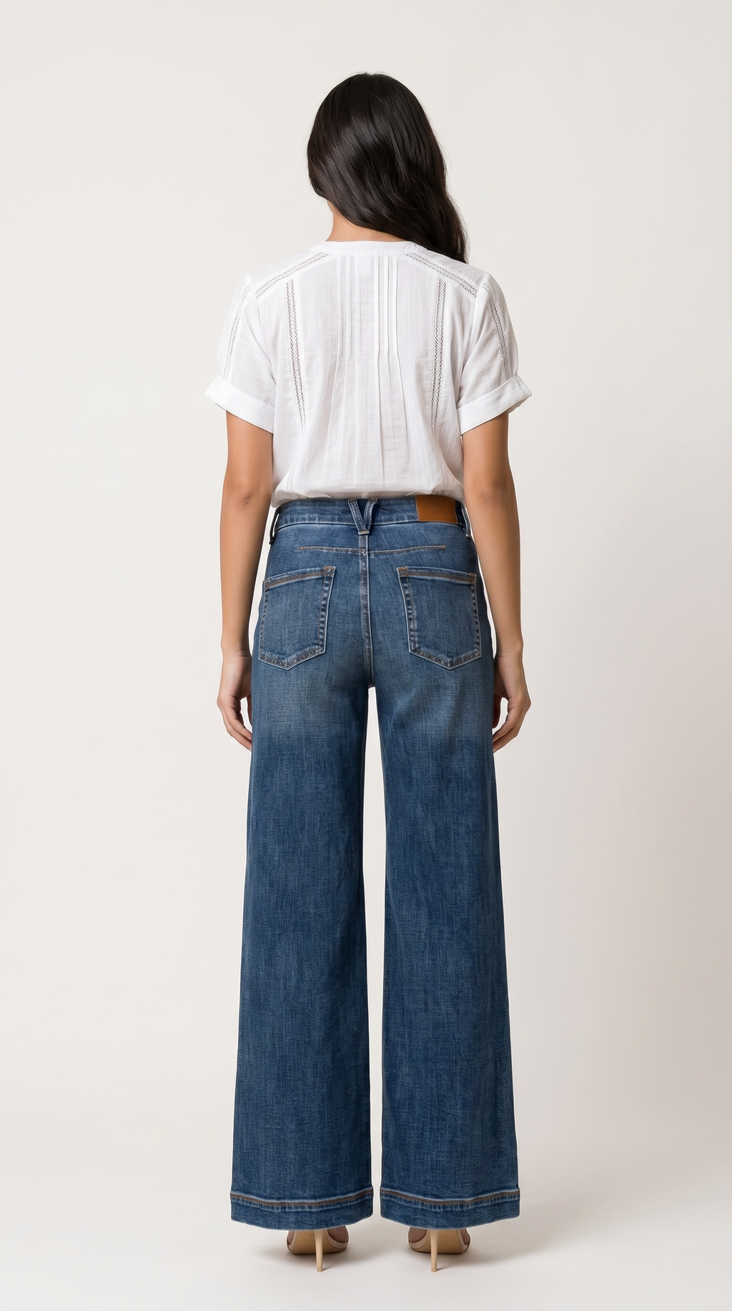 Genevieve Relaxed High Rise Palazzo Jeans