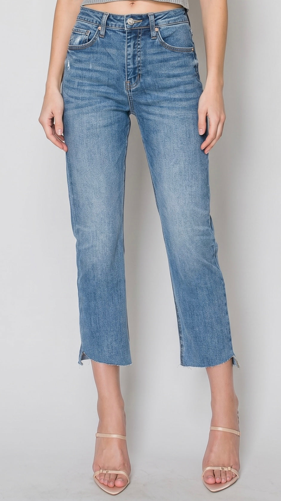 Cecilia "Tummy Control" High Rise Slim Straight Jeans