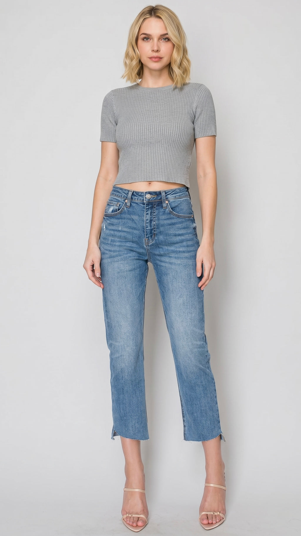 Cecilia "Tummy Control" High Rise Slim Straight Jeans