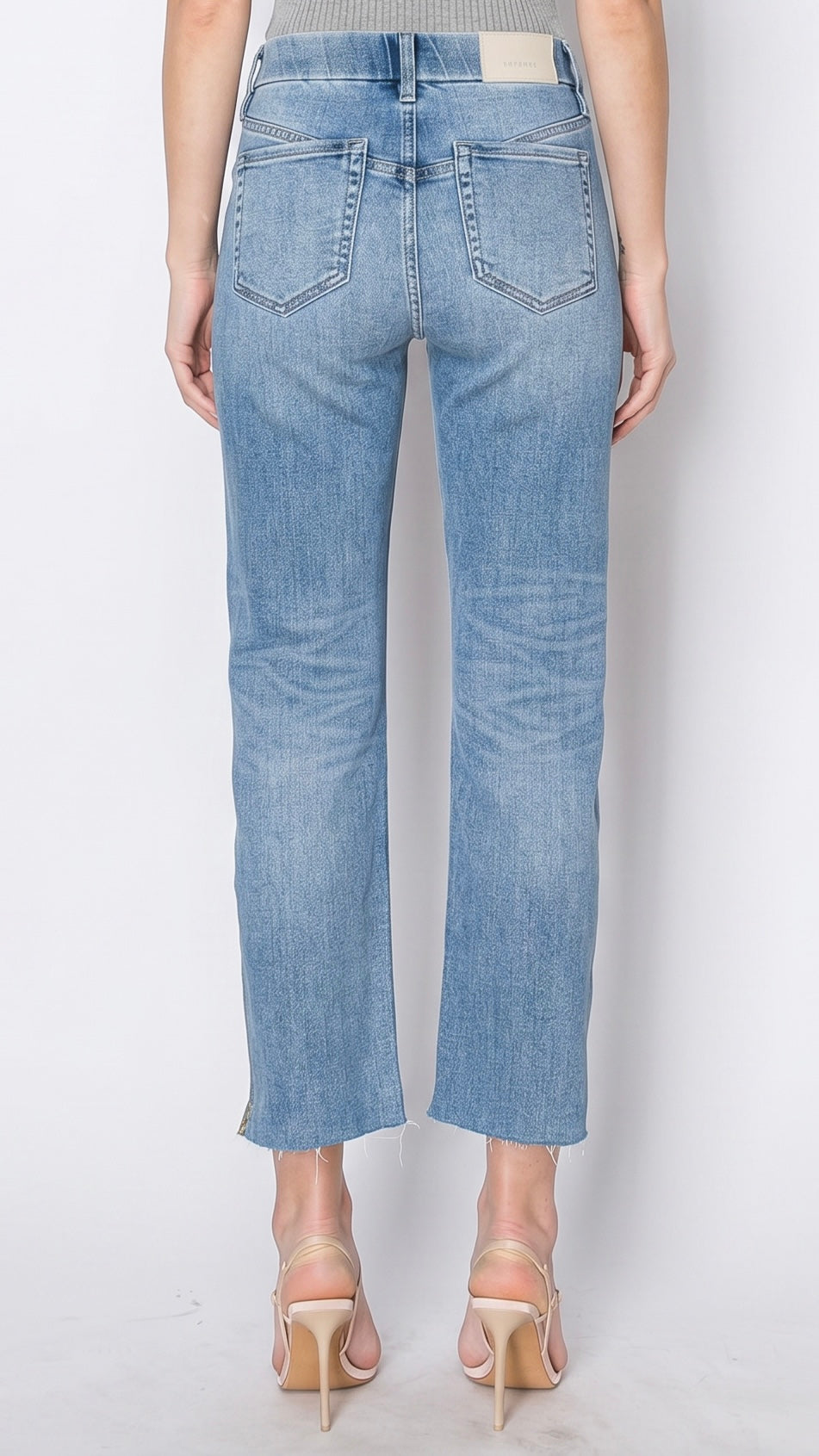 Cecilia "Tummy Control" High Rise Slim Straight Jeans