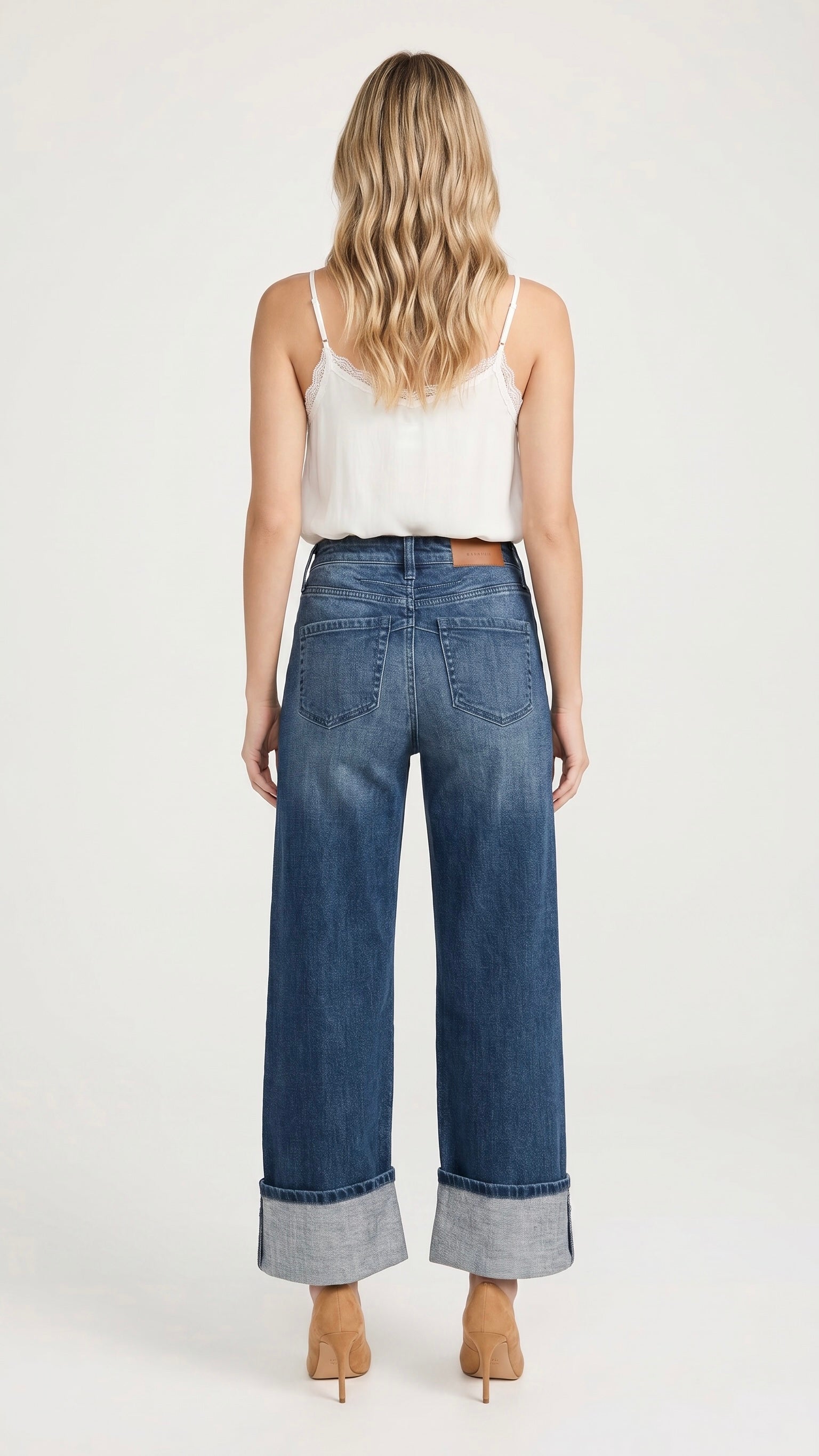 Modern High Rise "Tummy Control" A-wide Jeans