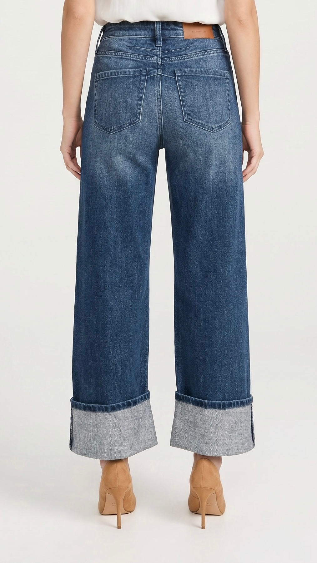 Modern High Rise "Tummy Control" A-wide Jeans
