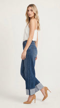 Modern High Rise "Tummy Control" A-wide Jeans