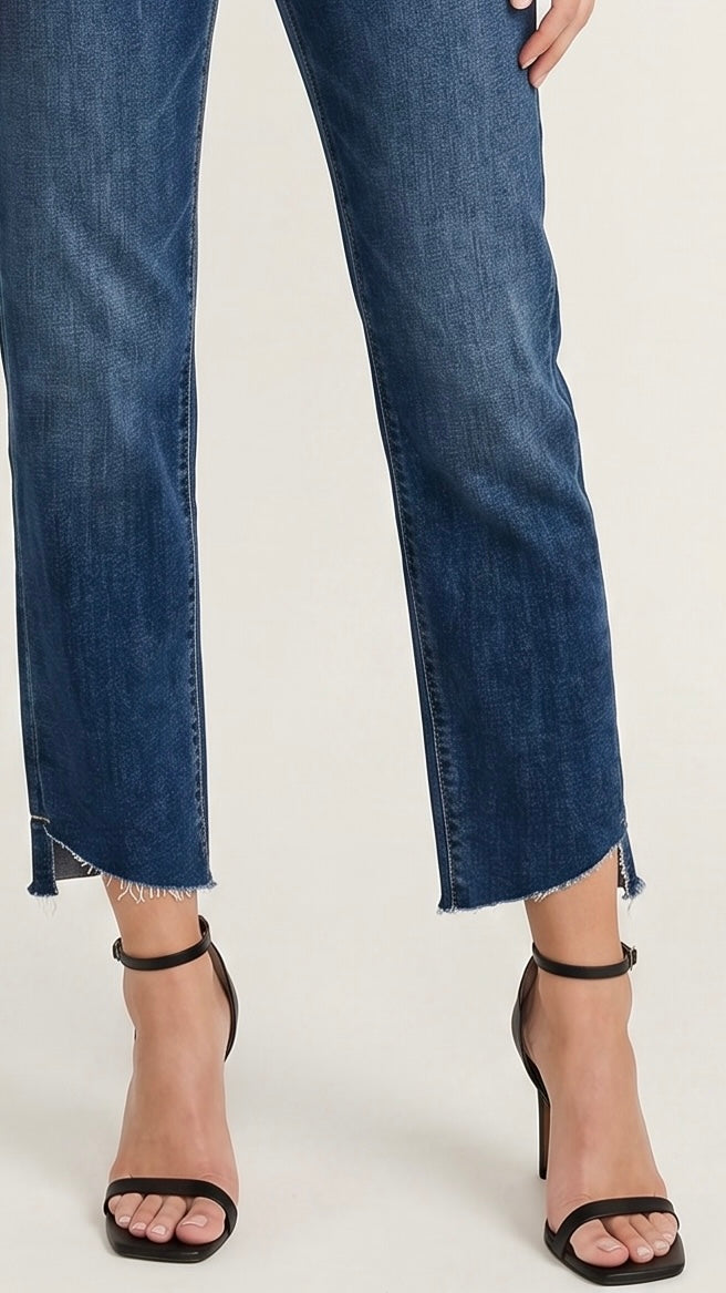 Francesca High Rise "Tummy Control" Straight Jeans