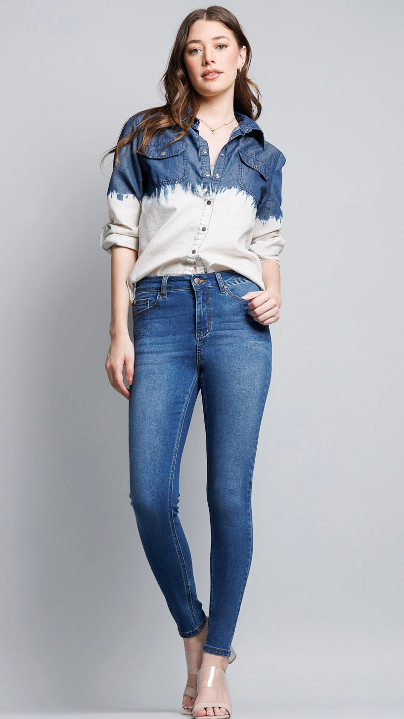 High Rise Classic Ankle Skinny Jeans