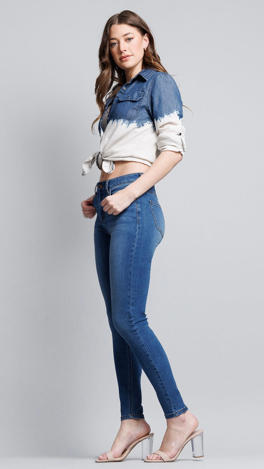 High Rise Classic Ankle Skinny Jeans