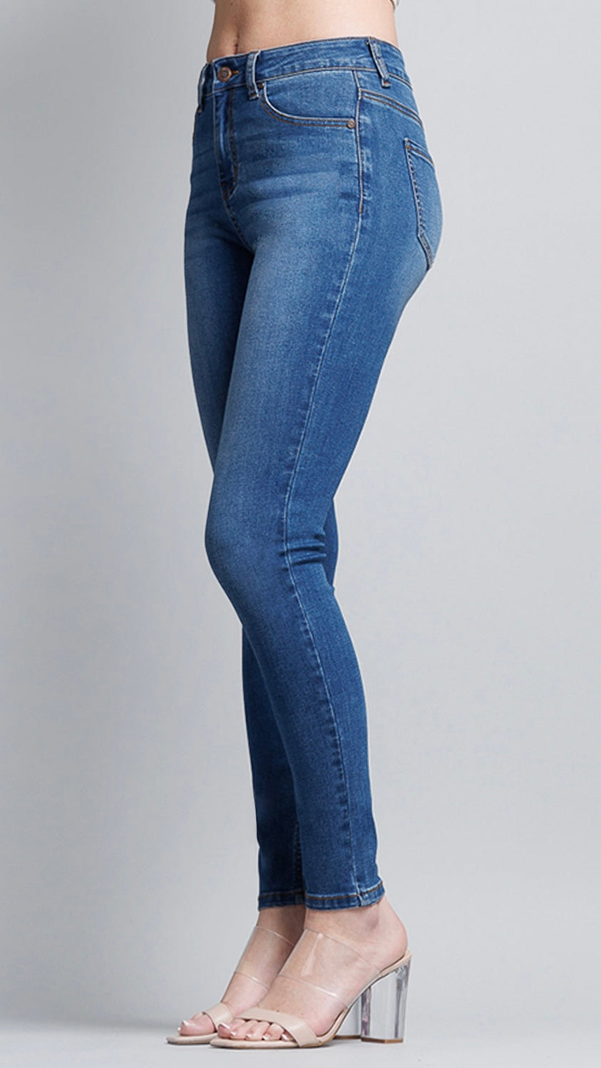 High Rise Classic Ankle Skinny Jeans