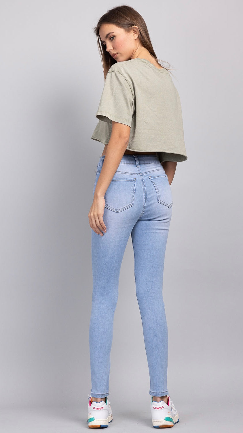 High Rise Classic Ankle Skinny Jeans