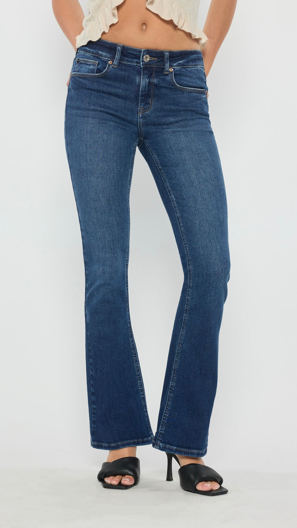 Mid Rise Bootcut Jeans