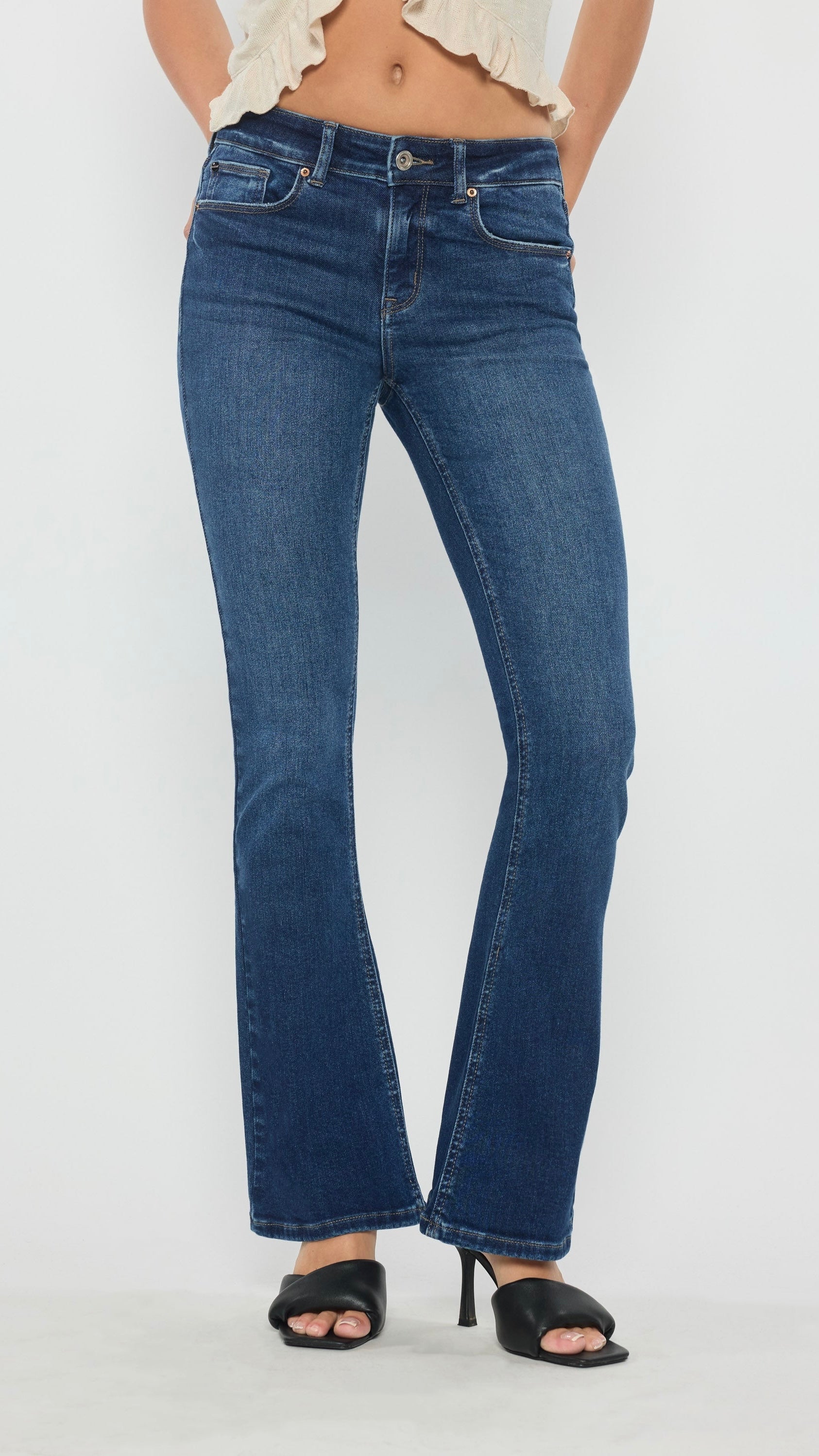 Mid Rise Bootcut Jeans