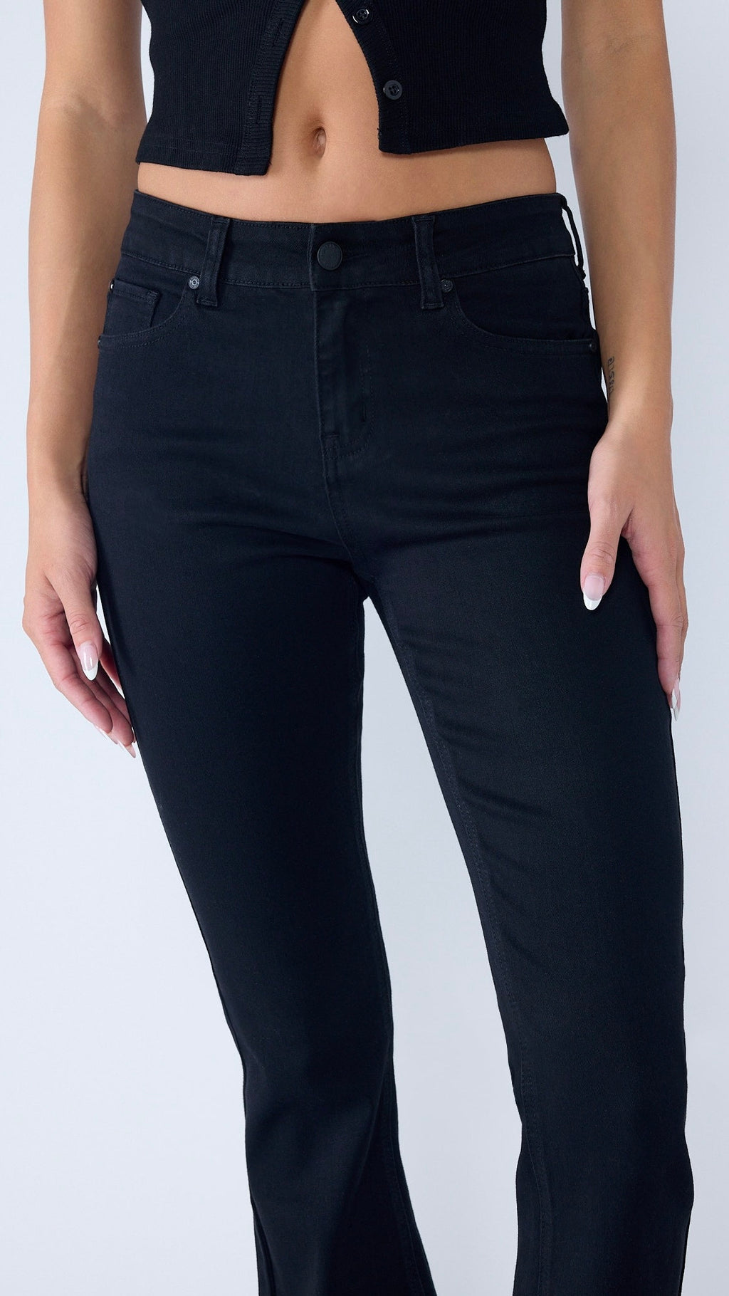 High Rise 5-Pocket Bootcut Jeans