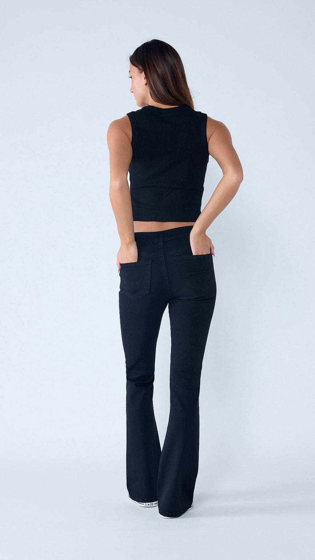 High Rise 5-Pocket Bootcut Jeans