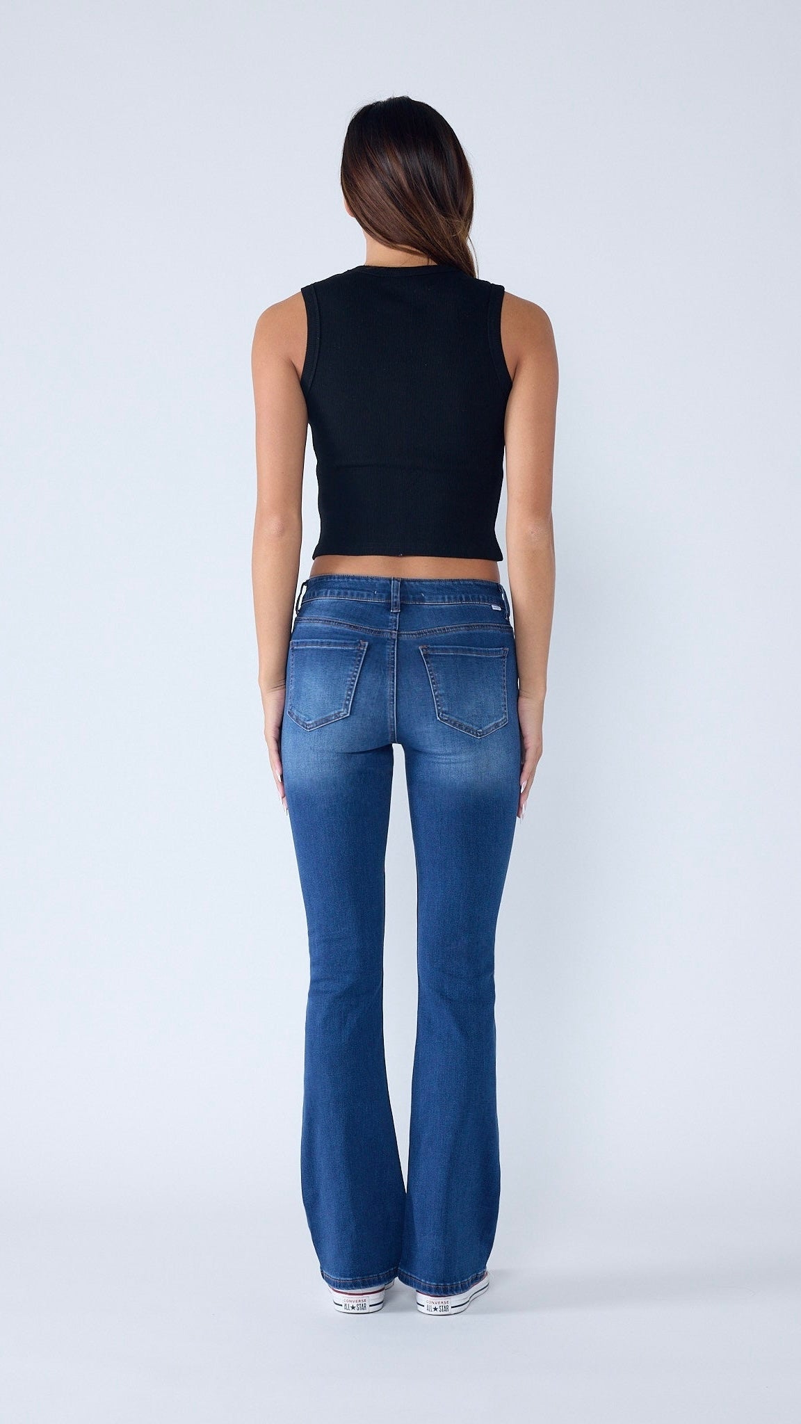 High Rise 5-Pocket Bootcut Jeans