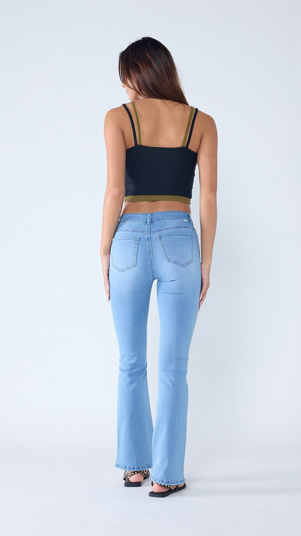 High Rise 5-Pocket Bootcut Jeans