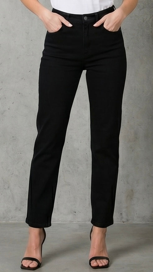 Vintage High Waisted Black Mom Jeans
