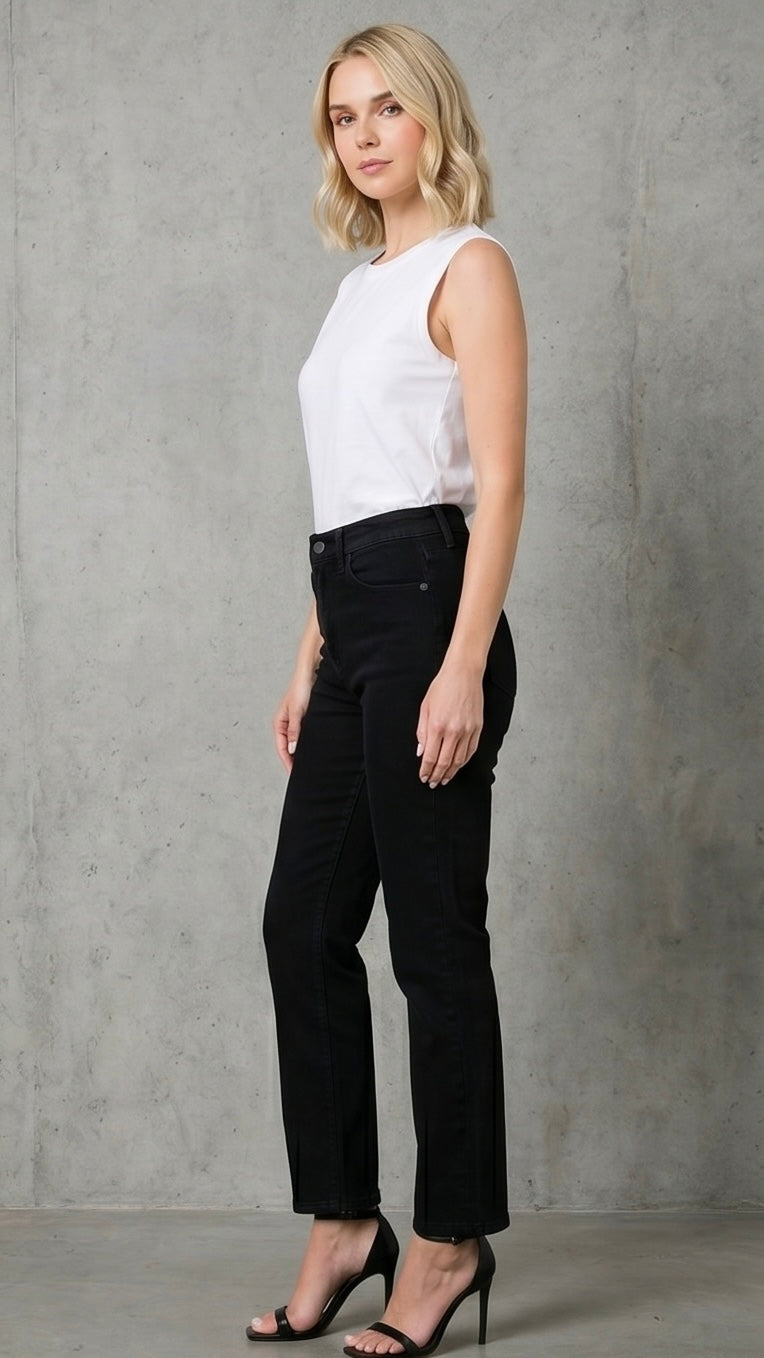 Vintage High Waisted Black Mom Jeans