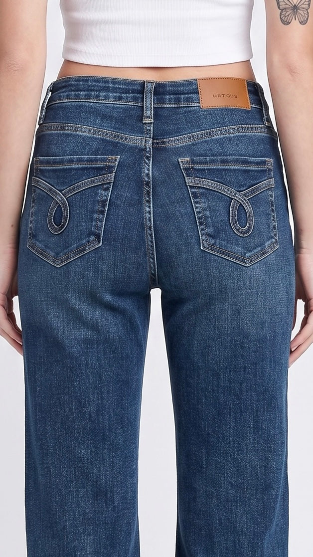 Josephine "Tummy Control" High Rise Relaxed Flare Jeans