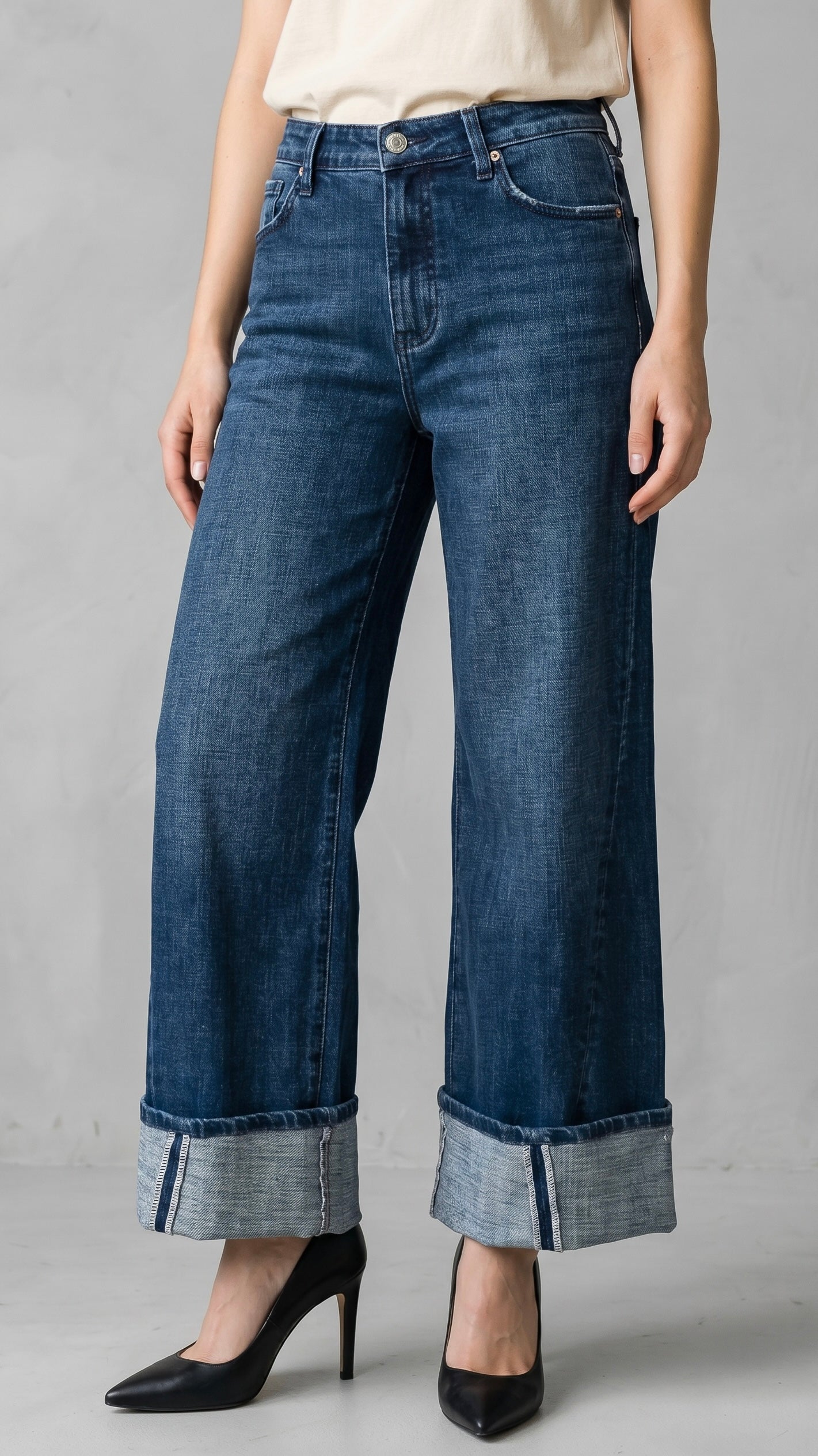 Athena Inseam Transform High Rise A-wide Jeans