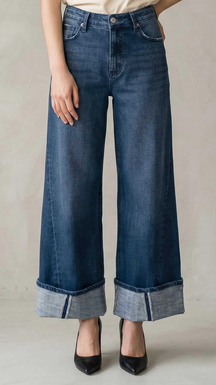 Athena Inseam Transform High Rise A-wide Jeans