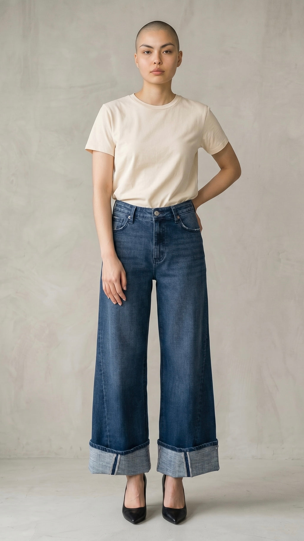 Athena Inseam Transform High Rise A-wide Jeans